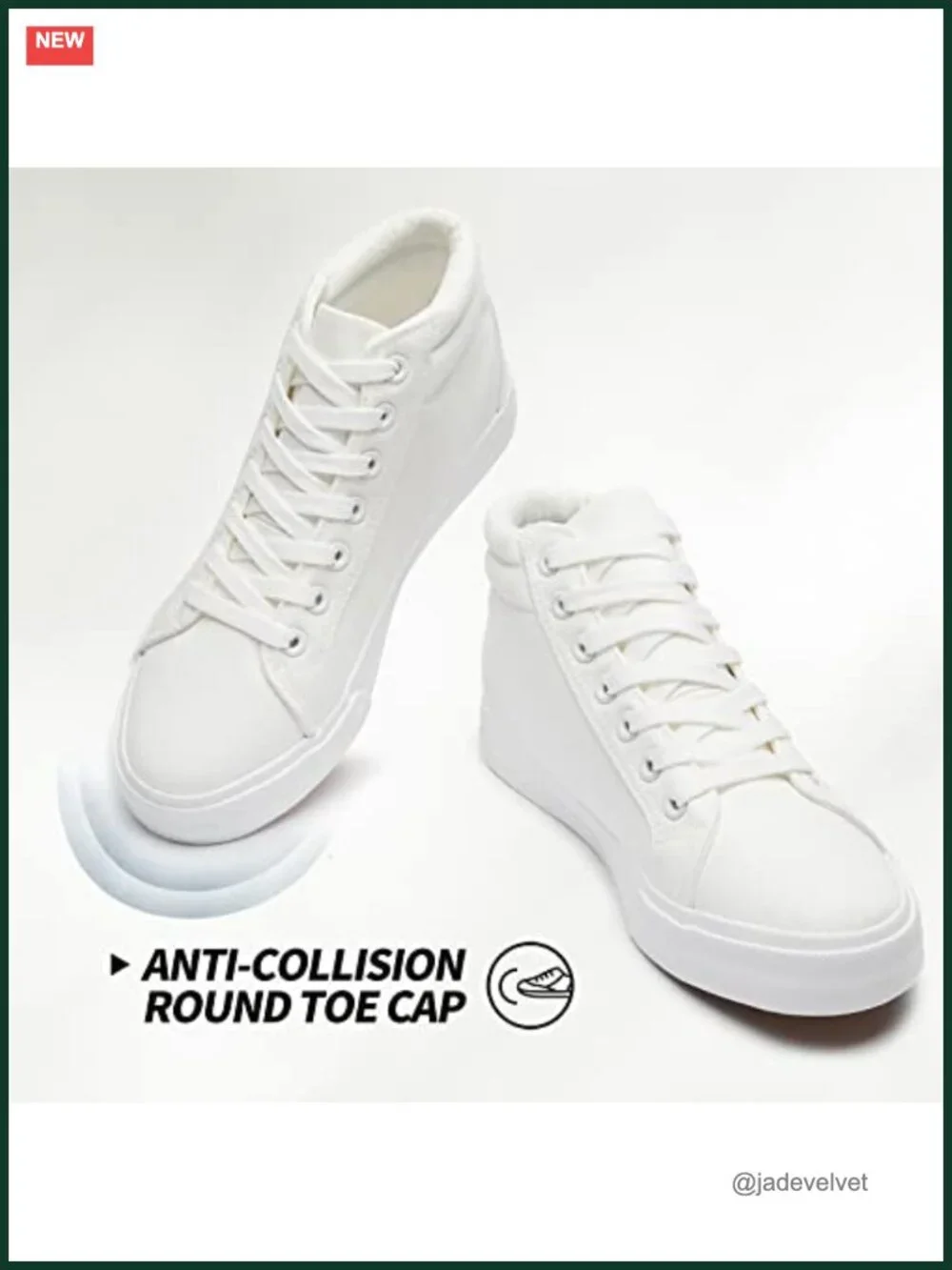 Canvas High Top Lace Up Sneakers - Breathable Casual Walking Shoes